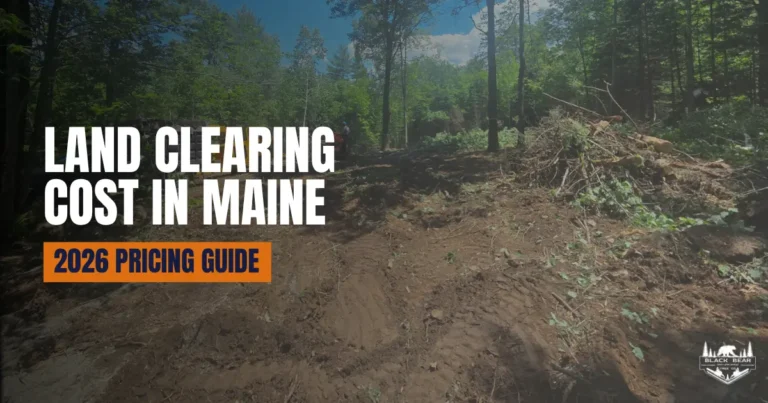 Land clearing cost in Maine for residential wooded property clearing